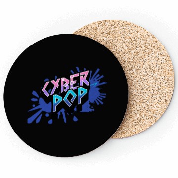 Discover Cyber Pop - Vibrant Y2K Streetwear Aesthetic Coasters