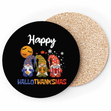Discover Happy Hallothanksmas Halloween Thanksgiving Gnome Coasters