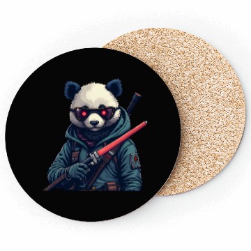 Discover Panda Warrior Coasters