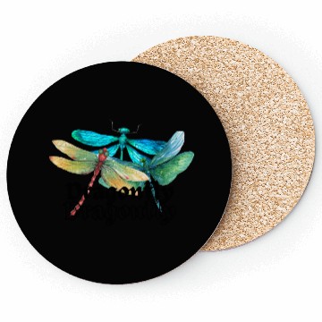 Discover Colorful Dragonflies - Dragonfly Design Coasters