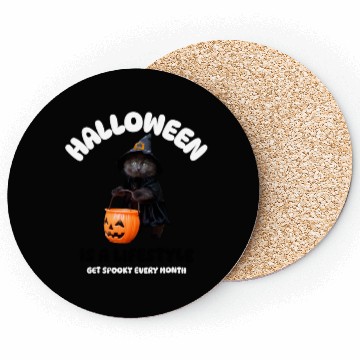 Discover Halloween Is A Lifestyle Funny Gift Coasters