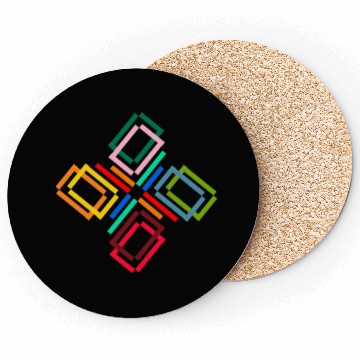 Discover Abstract image with colorful squares Coasters