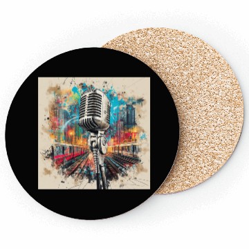 Discover NYC Microphone AT Subway Coasters
