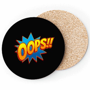 Discover Oops!! Retro Comic Pop Art Surprise Coasters