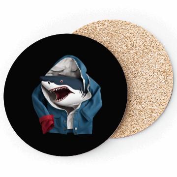 Discover A cool enormous stylish predatory shark design Coasters
