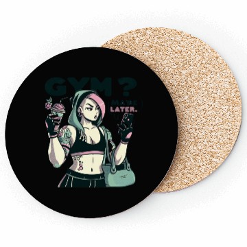 Discover GYM MAYBE LATER -LADIES Coasters