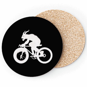 Discover devil on bicycle Coasters