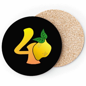 Discover 40th Birthday Lemon Coasters