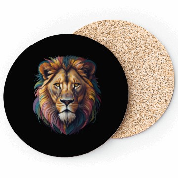 Discover Royal Look Vibrant Mane Coasters