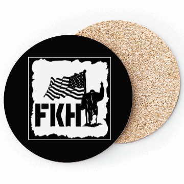 Discover Bigfoot FKH Flag LIKE US ON FACEBOOK # Coasters