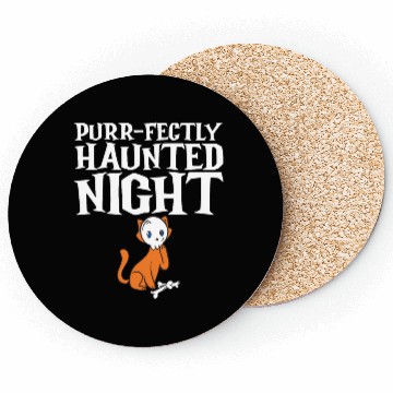 Discover Purr-fectly Haunted Night Coasters