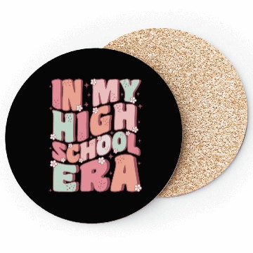 Discover In My High School Era Cute Groovy Back to School Coasters