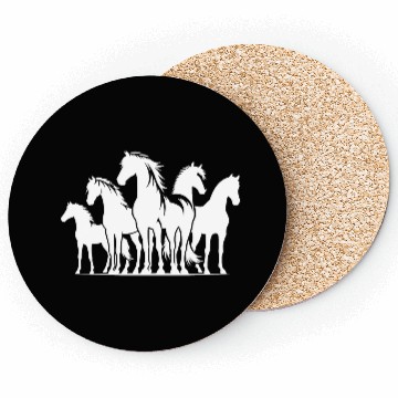 Discover Elegant Horses With An Elegant Wild Mane Coasters