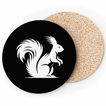 Discover Cute Squirrel With A Bushy Tail Coasters