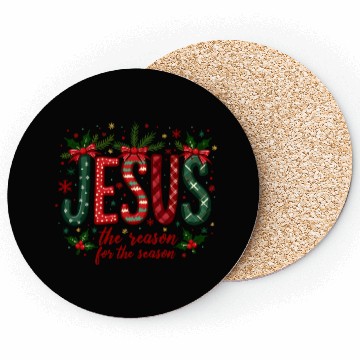 Discover Jesus Is The Reason For The Season Christmas Art Coasters