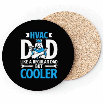 Discover HVAC Dad But Cooler HVAC Technician Fathers Day Coasters