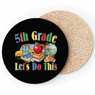 Discover back to school Let's Do This 5th Coasters