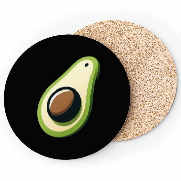 Discover Avocado minimalist avocados design food art 5 Coasters