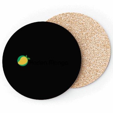 Discover Green Mango Logo Design Coasters