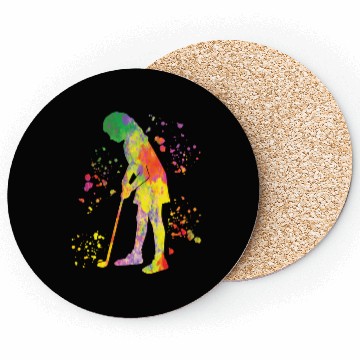 Discover Golfer Colorsplash Kids Miniature Golf Coasters