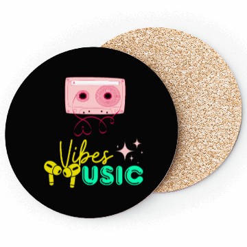 Discover music vibes Coasters