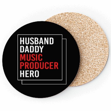 Discover Fathers Day Husband Daddy Music Producer Coasters