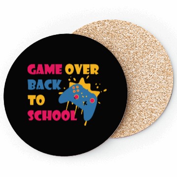 Discover Game Over Back To School Funny Student Coasters