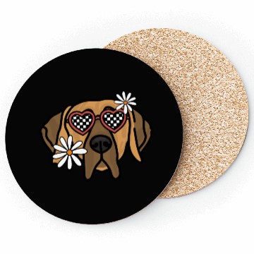 Discover Great Dane Brown Retro Dog Coasters