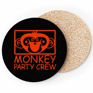 Discover Monkey Chimpanzee Party Animals Crew Team Friends Coasters