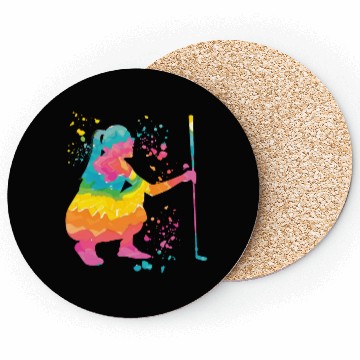 Discover Golfer Colorsplash Kids Miniature Golf Coasters