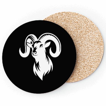 Discover Goat With Huge Horns Coasters