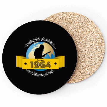 Discover 60th birthday Rocking this planet since 11/1964 Coasters