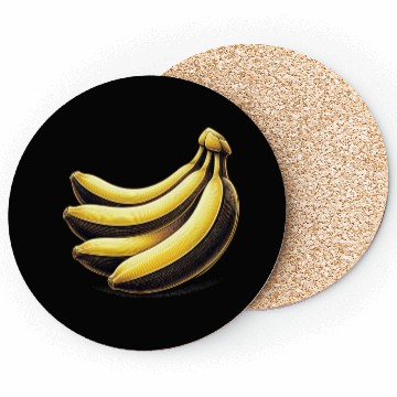 Discover Banana food art bananas design 2 Coasters
