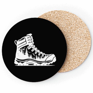 Discover Nature Forest Hiking Boot Coasters