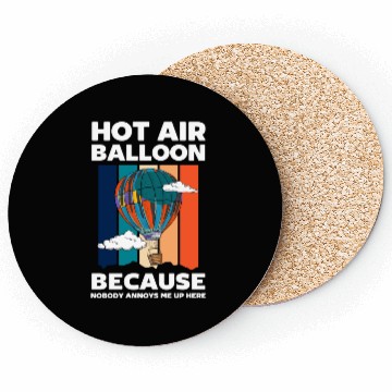 Discover Balloon Aviation Fun Hobby Coasters