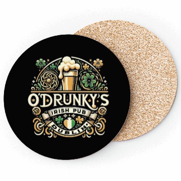 Discover O'Drunky's Irish Pub Funny Pub Crawl St. Coasters