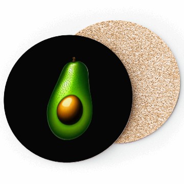 Discover Avocado food art vegan design 7 Coasters