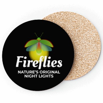 Discover Fireflies Firefly Lightning Bug Insect Collector Coasters