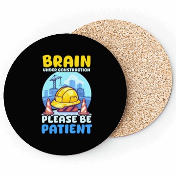 Discover Depression Awareness Brain Under Construction Coasters