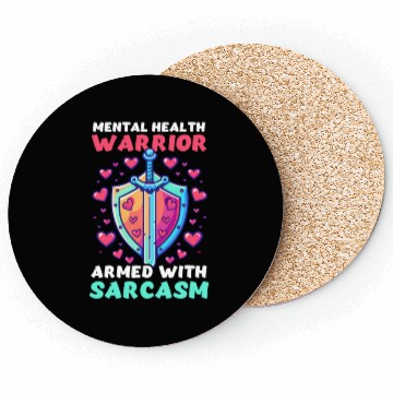 Discover Depression Awareness Mental Health Warrior Coasters