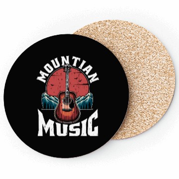 Discover Bluegrass Music Mountain Music String Instrument Coasters