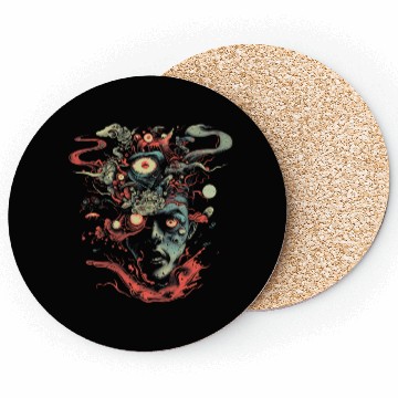 Discover Weirdcore Aesthetic Weird Face Dreamcore Grunge Coasters