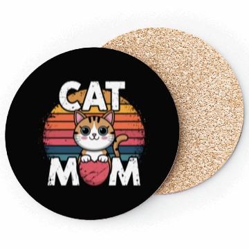 Discover Cat Mom Coasters