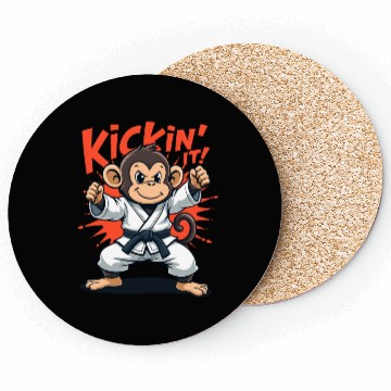 Discover Kickin’ It Karate Monkey Coasters