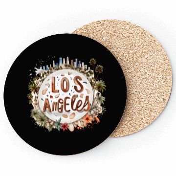 Discover Los Angeles USA gift idea Coasters