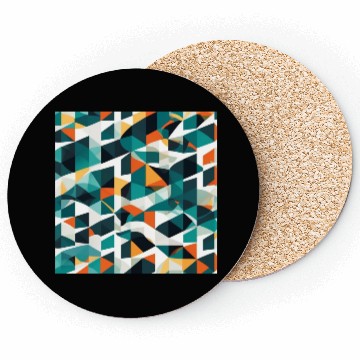 Discover Minimalist Geometric Design with Depth Illusion Coasters