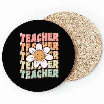 Discover Groovy Teacher Cute Daisy Flower Back to School Coasters