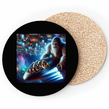 Discover Sasquatch in Spaceship Coasters
