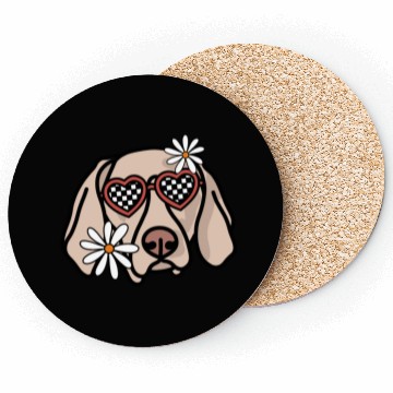 Discover Weimaraner Retro Dog Coasters