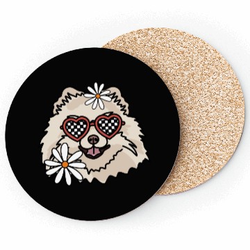 Discover Pomeranian Retro Dog Coasters